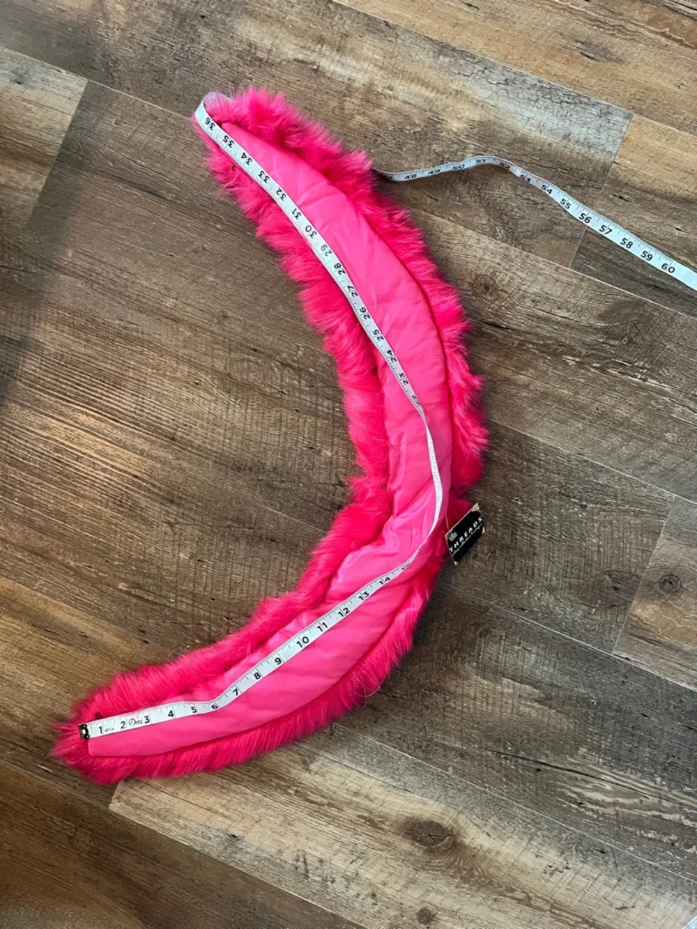 Vibrant Fuchsia Faux Fur Wrap Scarf‎